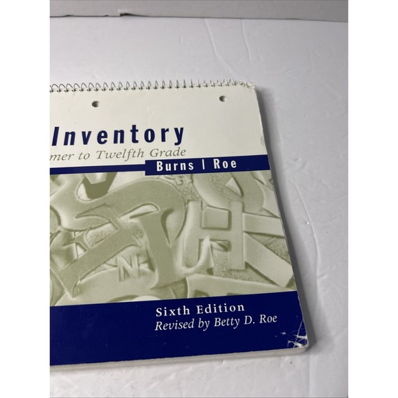 The Unbranded Brand Other - Informal Reading Inventory: Preprimer to Twelfth Grade, Sixth Edition - GOOD